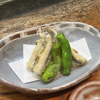 広島旨い物処 稲茶 - コイワシの天ぷら