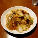 まかない厨房 双葉 - 五目餡かけ焼そば 830円