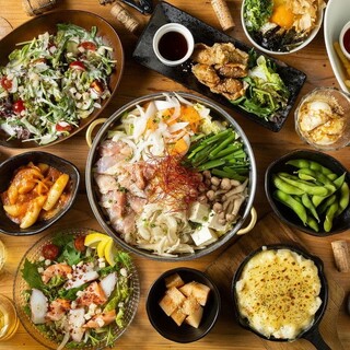 Izakaya (Japanese-style bar) × Korean Cuisine × 120 dishes with all-you-can-drink