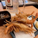 目利きの銀次 - 甘エビから揚げ
            思ったよりもよい感じ
            食べ応えアリ