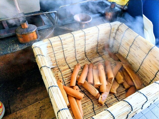 新潟名物ポッポ焼の焼き台です！
