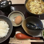 純愛うどん なでしこ - 卵かけご飯セット