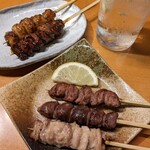 炭焼き厨房 いしばし - おまかせ串盛り(5本)880円