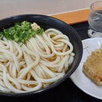 Kodawari Menya - かけうどん（中）＆高野豆腐の天ぷら