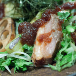 Ita Soba Kaoriya - 合鴨と焼き蓮根のサラダ