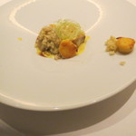 フロリレージュ - 夏のフォアグラととうもろこし、オクラのポレンタとクスクス1