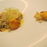 フロリレージュ - 夏のフォアグラととうもろこし、オクラのポレンタとクスクス2