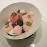 フロリレージュ - ぶどうのアイスクリームとエスプーマ、巨峰、マスカルポーネ・チーズのムース2