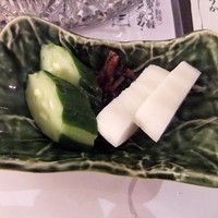 割烹蒲焼 横浜八十八 吉田町店 - おしんこ