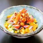 Shrimp tempura chirashi small bowl