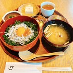 dhi-yonnanashokudou - 和歌山定食 釜揚げしらす丼(￥2200)