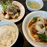 Shouryuu - 日替わりランチ 1,000円　これに杏仁豆腐とサラダが付いてました。