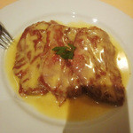 薄切り仔羊肉のソテー　レモンソース