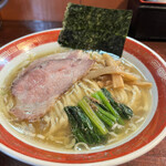 麺処 懐や - 塩ラーメン平打ち麺