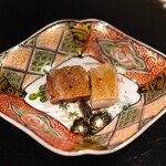 膳処末富 - 高坂鶏と地鶏のつくね薪焼き