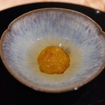 膳処末富 - 藁焼きマッシュルームときのこ、日々の酒粕のソース