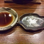 居魚家 ぎんた - 2013.7. ハモ焼きシャブ用のしょうゆと塩