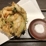 酒菜 竹のした - 白エビかき揚げ