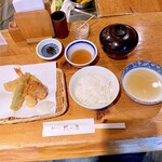 串天ぷら　段々屋 - 竹定食。¥1200。