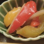 羽田市場 ギンザセブン - 黃、赤パプリカの酢漬け