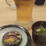 羽田市場 ギンザセブン - エビスビールで乾杯〜