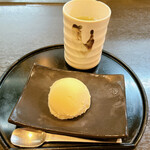 とんかつあさくら - デザート　ゆずシャーベット