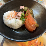 居酒屋 八兵衛 - お通し 海老真薯