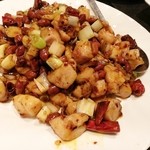 Ippin Hinabe - 鶏肉とピーナッツの辛口炒め¥880