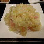 善道 - 蒸し鶏の葱生姜ソース