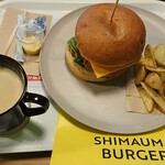 淡路島バーガー専門店 SHIMAUMA BURGER - 淡路島バーガー　コンビ＆ドリンクセット　1,480円