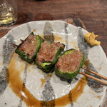 鳥茂 - ピーマンの肉詰め