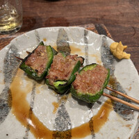 鳥茂 - ピーマンの肉詰め