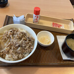 Gasuto - 牛パラごぼう丼セット。600円（クーポン利用）でした。