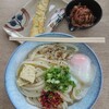 Yoshimoto Shokuhin - 濃厚鬼醤油(大)と、アスパラ天、牛肉しぐれ皿