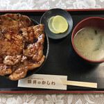 豚丼のかしわ - 炭火焼き豚丼　中　