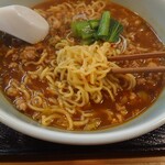 夢屋 - 担々麺_850円　麺アップ