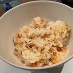 天婦羅割烹 すみ - 桜海老の炊き込み御飯