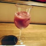 ピヨピッツァ - 有機ざくろのジュース500円位。