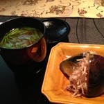 龍吟 - 赤だし汁、賀茂ナス