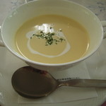 Restaurant Sonetto - パスタセットの冷製コーンスープ