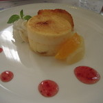 Restaurant Sonetto - 林檎のケーキとフルーツ