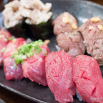 恵比寿横丁 だるまてんぐ - 肉寿司