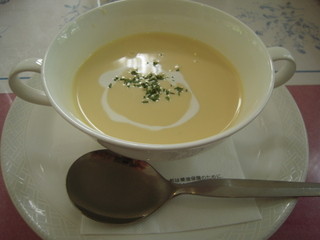 Restaurant Sonetto - パスタセットの冷製コーンスープ