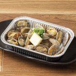 Clams baked in butter foil