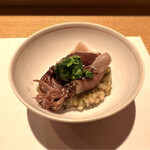 鮓 きずな - 蒸し寿司（富山の蛍烏賊）