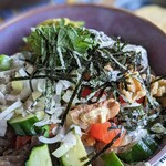 つむぎ食堂 - ２種類のマグロのポキボウル（キマグレランチ）