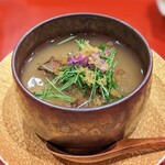 江戸町 すぎもと - ほたるいかとからすみの茶碗蒸し
