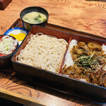 浅野屋 - もり蕎麦・牛カルビ丼セット ¥850