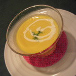Resutoran Kyoumo Dokokade - かぼちゃの冷製スープ