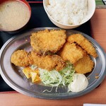 ゆうき食堂 - 魚フライ盛り合わせ